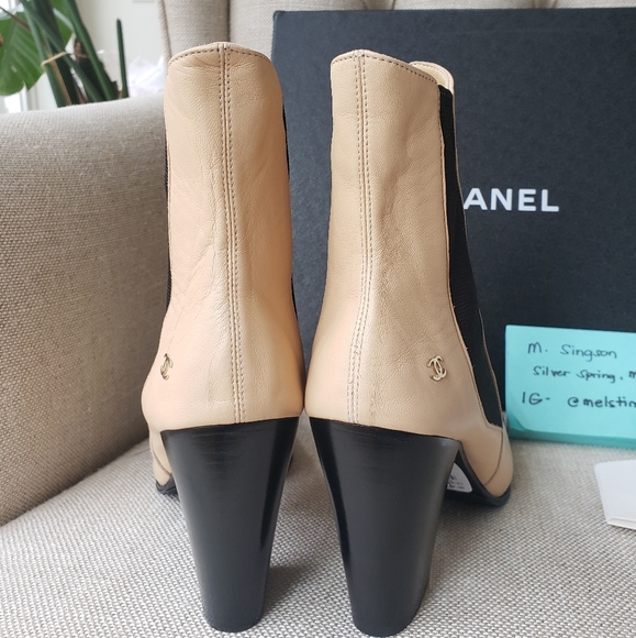 Authentic Brand New Chanel leather ankle boots - Picture 5 of 9